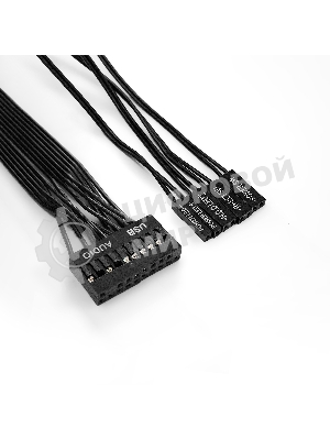 Компьютерный корпус Miditower ExeGate AA-440-UNS400 (ATX, БП UNS400 с вент. 12см, 2*USB, аудио, черный)