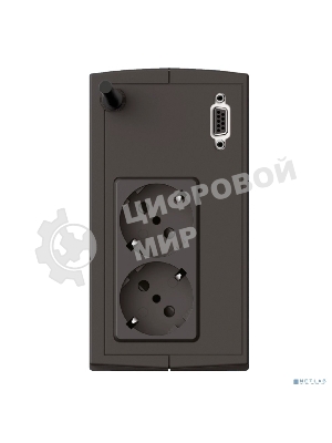 Источник бесперебойного питания Сайбер Электро СТАРТ ПЛЮС-700ВА-ЕВРО Линейно-интерактивный 700ВА/360Вт RS-232(2 EURO) (12В/5А·ч)