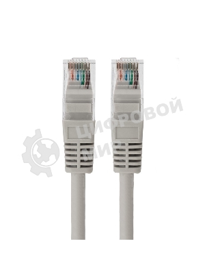 Пaтч-корд U/UTP Rexant, cat.5e, RJ45-RJ45, неэкранированный, LSZH серый, 1м