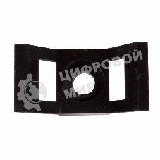 Площадка для крепления стяжки Rexant (ПС-2) 29x15 мм, черная, упаковка 100 шт.