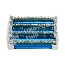 Шина на DIN-рейку в корпусе (кросс-модуль) Rexant 4х15