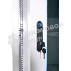 Шкаф телекоммуникационный напольный ЭКОНОМ 42U (800 × 1000) дверь стекло, дверь металл