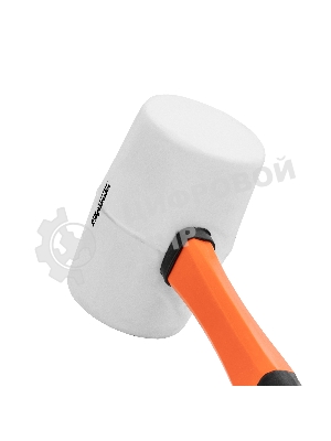 Киянка резиновая Sparta 680 г, белая резина, фибергласовая рукоятка