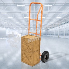 Тележка ручная Сибртех 2-х колесная НТ1805, г/п 150кг, п/н колеса d260мм, платформа 350x235