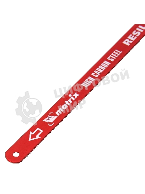 Полотно для ручной ножовки Matrix полотна для ножовки по металлу 300мм 18tpi упругое 2шт