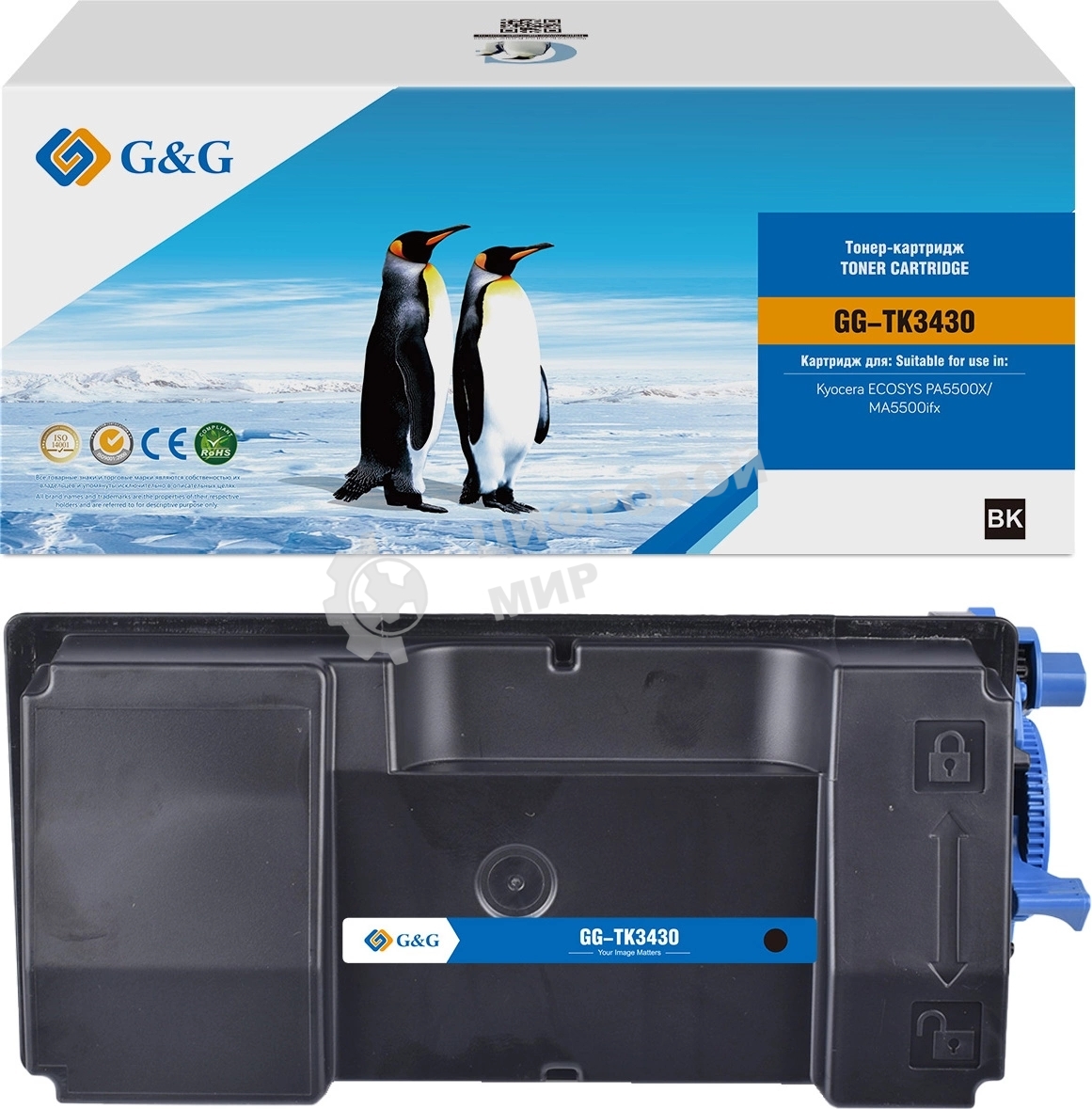 Картридж лазерный G&G GG-TK3430 TK-3430 черный (25000 стр.) для Kyocera ECOSYS PA5500X/MA5500ifx