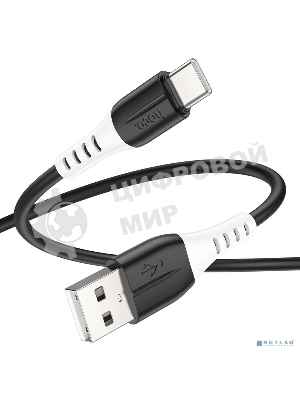 Кабель USB Type-C/HOCO HC-68575 X82/1m/3A/Силикон/Black
