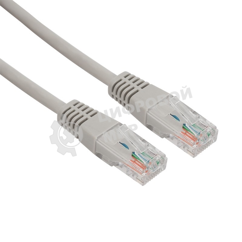 Пaтч-корд U/UTP Rexant, cat.5e, RJ45-RJ45, неэкранированный, LSZH серый, 0,5м