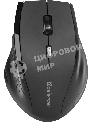 Мышь беспроводная Defender Accura MM-365 черный, 1600 dpi, радиоканал, USB, кнопки - 6