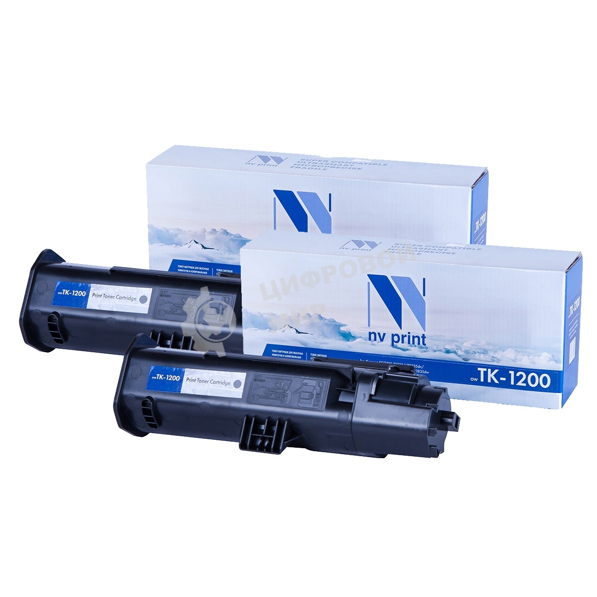 Картридж NVP совместимый NV-TK-1200-SET2 для Kyocera Ecosys M2235dn/ M2735dn/ M2835dw/ P2335d/ P2335dn/ P2335dw (3000k) (2 шт)
