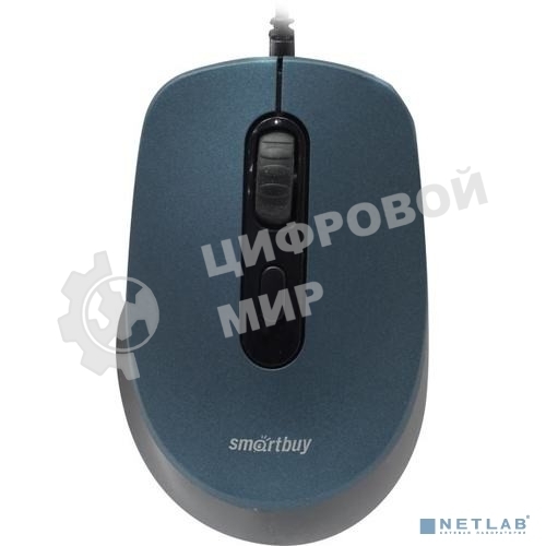 Мышь проводная беззвучная Smartbuy ONE 265-B синяя / 40 SBM-265-B