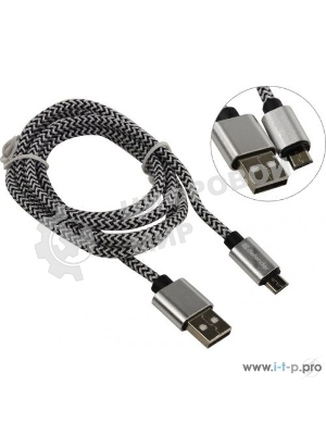 Кабель Defender USB08-03T PRO USB2.0 белый, AM-MicroBM, 1m, 2.1A