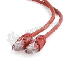 Патч-корд UTP Cablexpert cat.6, 0.5м, литой, многожильный, красный