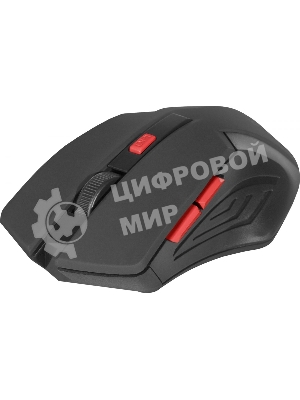 Мышь беспроводная Defender Accura MM-275 красный, 1600 dpi, радиоканал, USB, кнопки - 6