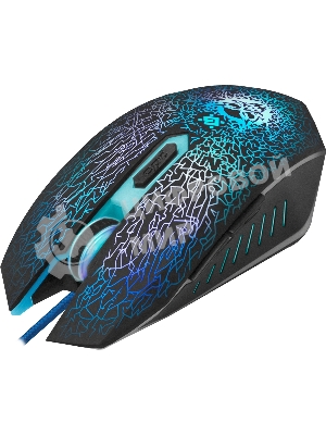 Мышь проводная Defender Shock GM-110L черный, 3200 dpi, USB, кнопки - 6