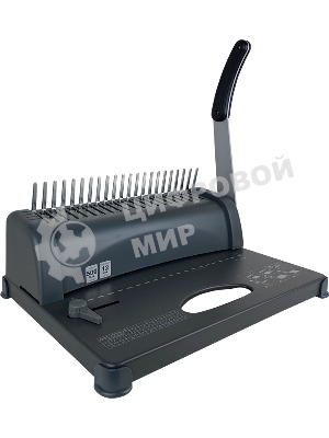 Переплетчик ГЕЛЕОС БП-12 на пластиковую пружину, А4, ручная перфорация 12 листов, переплет макс до 500 л., глубина перфорации 3,5-5,5 мм