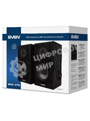 Акустическая система SVEN SPS-575 2.0 черный 6Вт