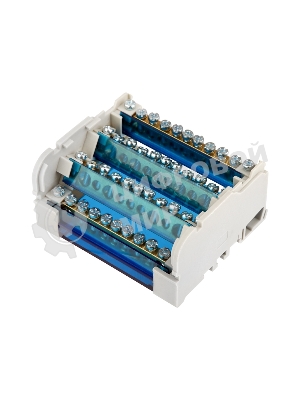 Шина на DIN-рейку в корпусе (кросс-модуль) Rexant 4х11