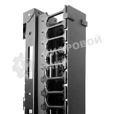 Вертикальный кабельный органайзер с пластиковыми пальцами 42U для шкафов ШТК-СП