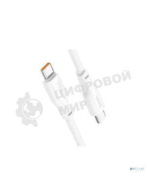 Кабель HOCO X93/ PD кабель Type-C-Type-C/ 1m/ 60W/ белый