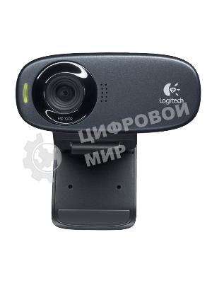 Веб-камера Logitech C310 HD 1280x720, 30 кадр/с, USB Type-A, микрофон (шумоподавление), автоосвещение, универсальное крепление