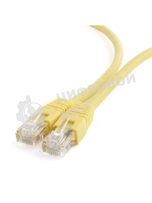 Патч-корд UTP Cablexpert cat.6, 0.5м, литой, многожильный, желтый