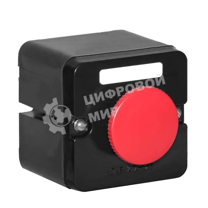 Пост кнопочный ПКЕ-212/1 красн. гриб. Электродеталь ПКЕ-212/1.1К.Гр