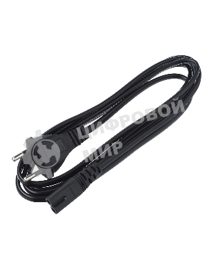 Кабель питания GoPower евровилка-C7 (2-pin) 1.8м ПВХ 0.75мм черный (1/300)