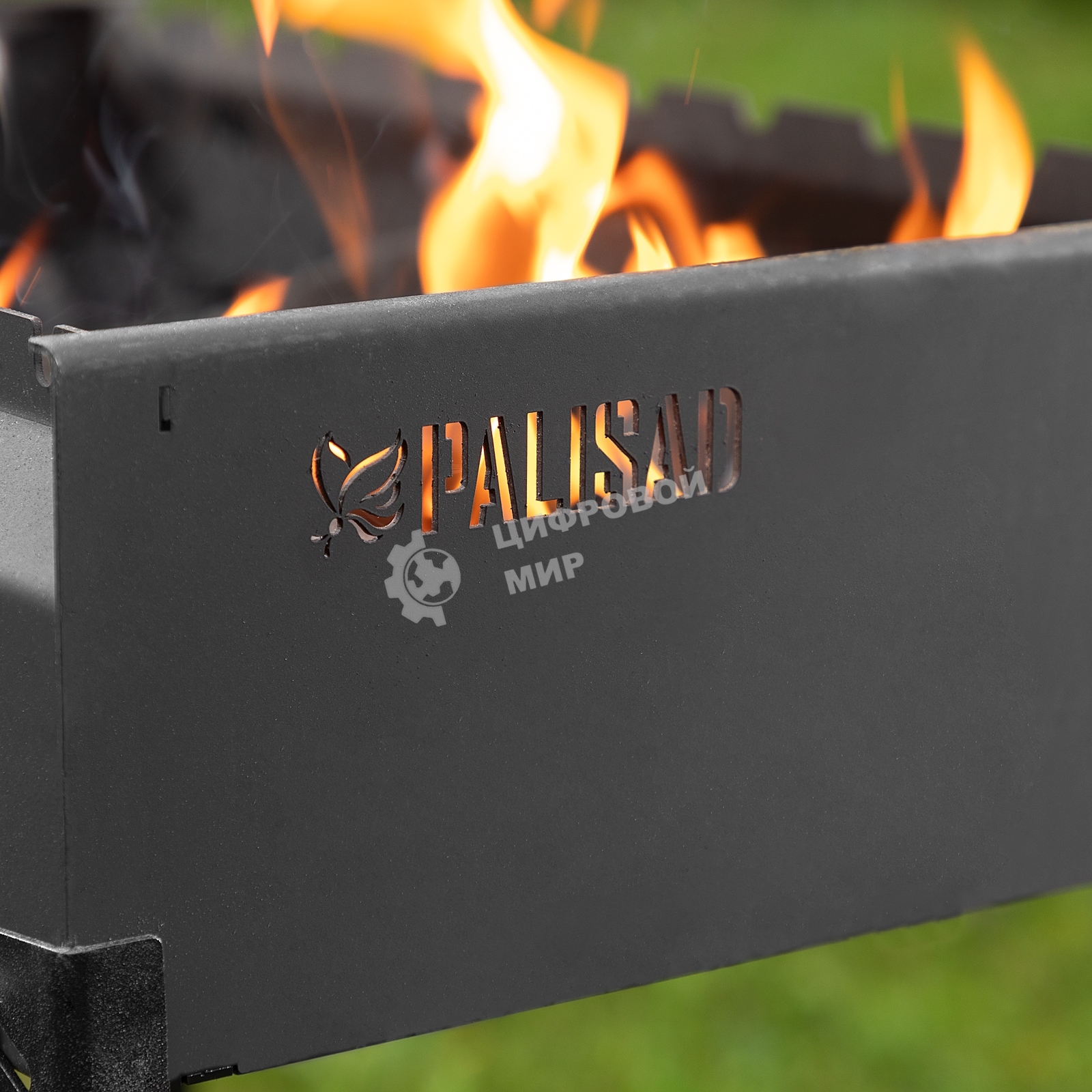 Мангал Palisad Camping сварной, 605х375х138/640 мм, сталь 2 мм