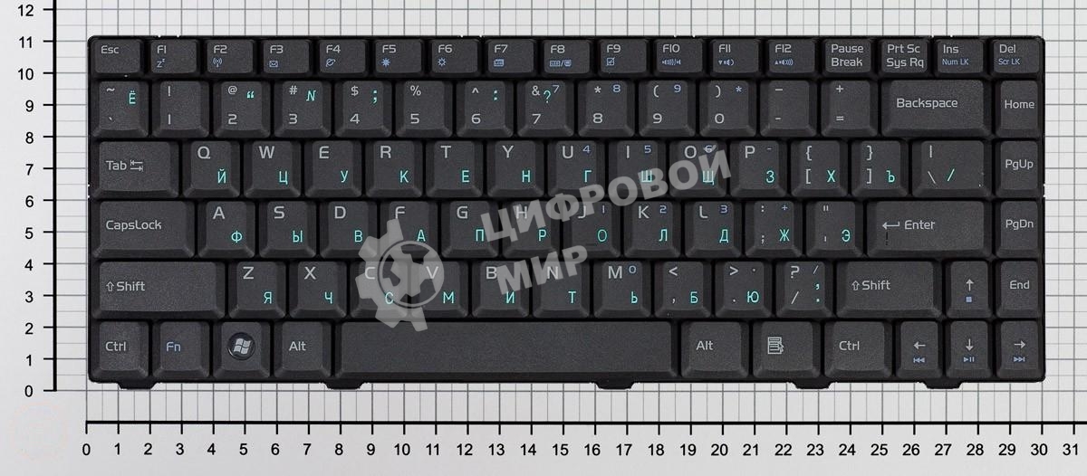Клавиатура для ноутбука Asus F80 X82 X85 X88 F81 F81S F83SE черная