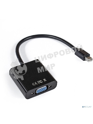 Кабель-переходник ExeGate EX284923RUS miniDisplayPort-VGA ExeGate EX-mDPM-VGAF-0.15 (mini20M/15F, 0,15м)