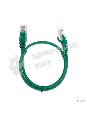 Патч-корд U/UTP Rexant cat.5e, RJ45-RJ45, 26AWG, ZH нг(А)-HF, зеленый, 0,5 м