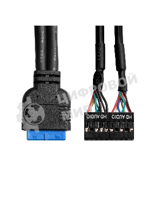 Планка USB на переднюю панель ExeGate U3H-627S, 3,5
