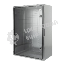Корпус пластиковый ЩМПп с прозрачной дверцей и монтажной панелью 700х500х250мм, АБС, УХЛ1, IP65