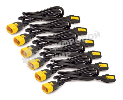 Кабель Патч-корд APC AP8704S-WW C14-C13 1.22м черный ПВХ (уп.:6шт)