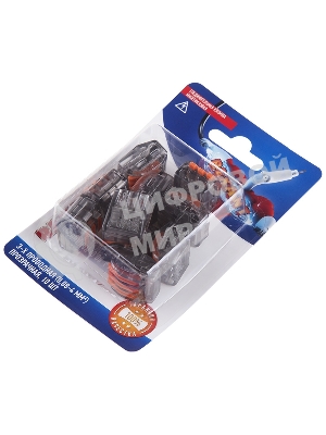 Соединительная клемма многоразовая Rexant 3-х проводная, прозрачная (0,08-4 мм²), (10 шт.)