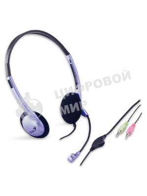 Гарнитура Genius HS-02B (31710037100) 2х mini jack 3.5mm