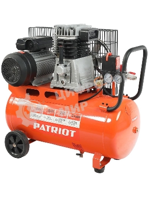 Компрессор поршневой ременной Patriot PTR 50-360I, 360 л/мин, 10 бар, 2200 Вт, 50 л, быстросъемный 1/4