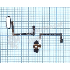 Кнопка HOME в сборе с механизмом и шлейфом для Samsung Galaxy S6 SM-G920F, белый