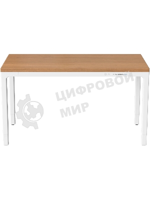 Стол компьютерный Cactus CS-ET-WWD столешница МДФ, белый дуб молочный каркас белый