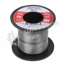 Припой катушка Rexant ПОС-61 без канифоли (1,0 мм, 100 г)