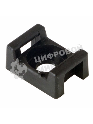 Площадка для крепления стяжки Rexant (ПС-2) 22x16 мм, черная, упаковка 10 шт.