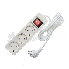 Удлинитель 3х3 м с заземл. 16А IP20 3.5 кВт с выкл. Союз 481S-8303