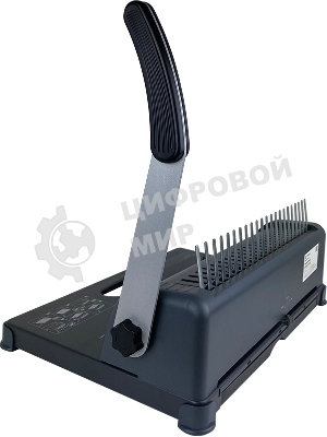 Переплетчик ГЕЛЕОС БП-12 на пластиковую пружину, А4, ручная перфорация 12 листов, переплет макс до 500 л., глубина перфорации 3,5-5,5 мм