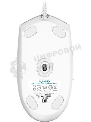 Мышь проводная Logitech G102 LIGHTSYNC белый, 8000 dpi, USB, кнопки - 6