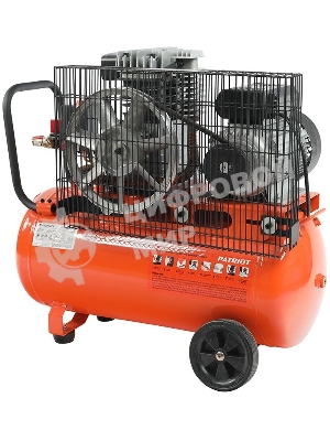 Компрессор поршневой ременной Patriot PTR 50-360I, 360 л/мин, 10 бар, 2200 Вт, 50 л, быстросъемный 1/4