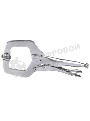 Зажим ручной Сибртех, увеличенный захват, подвижные губки, 270 мм