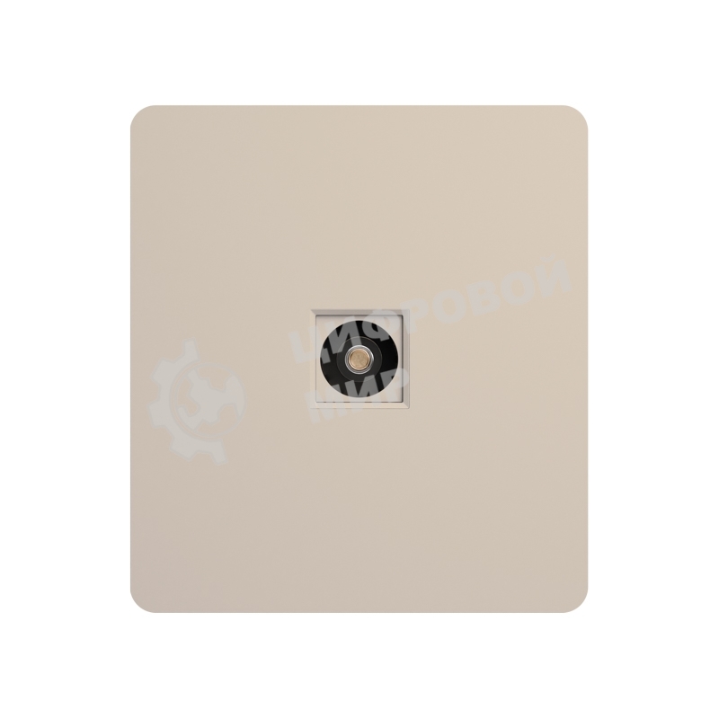 Розетка KRANZ ROUND TV с/у шелк