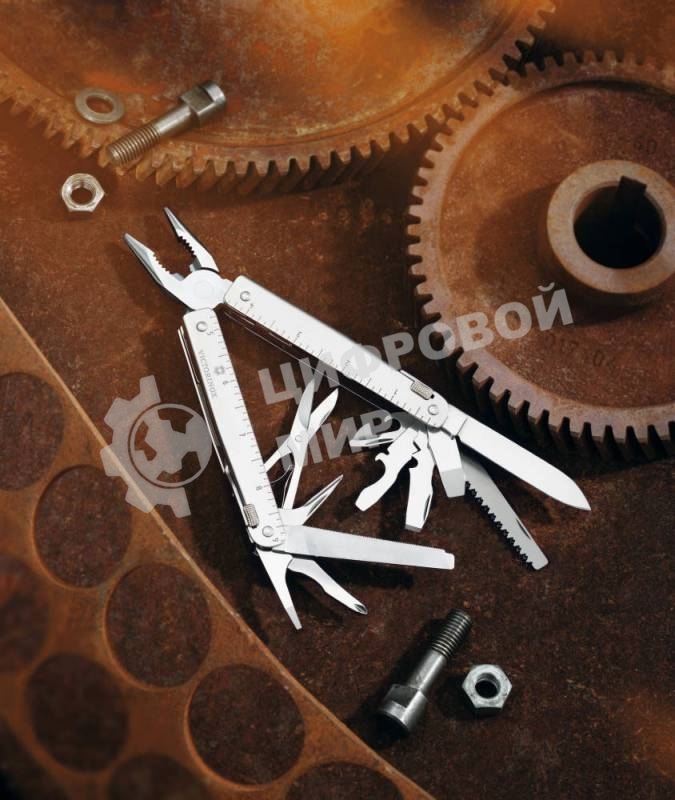 Мультитул Victorinox SwissTool X (3.0327.L) 115мм 28функций серебристый карт.коробка