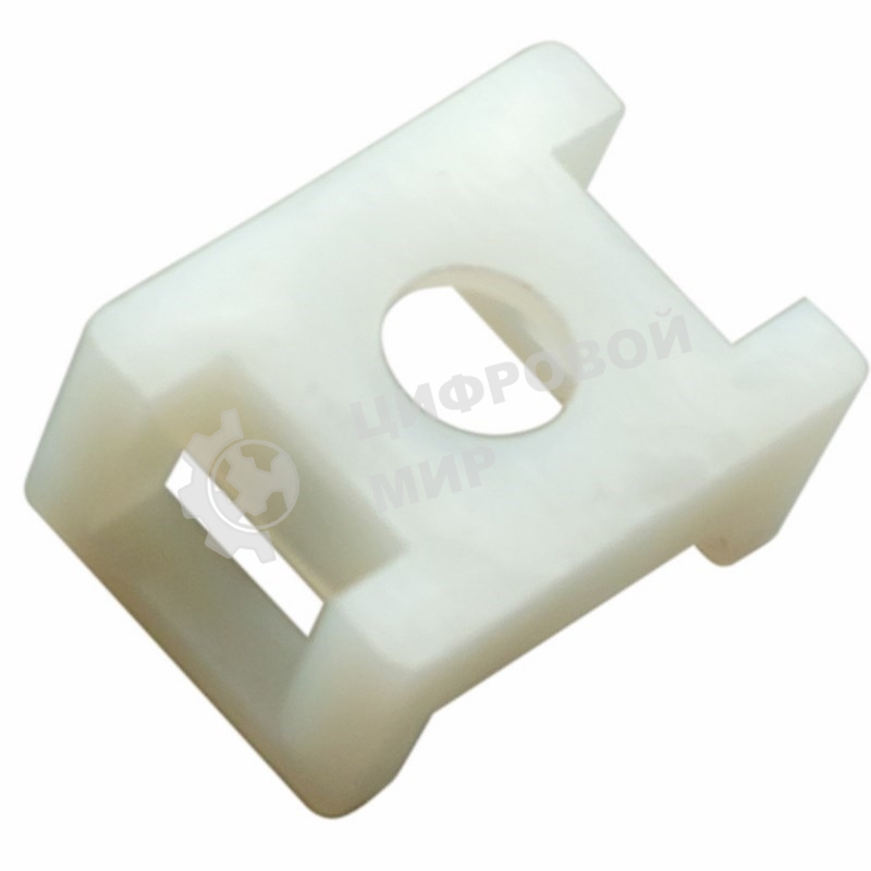 Площадка для крепления стяжки Rexant (ПС-2) 22x16 мм, белая, упаковка 10 шт.